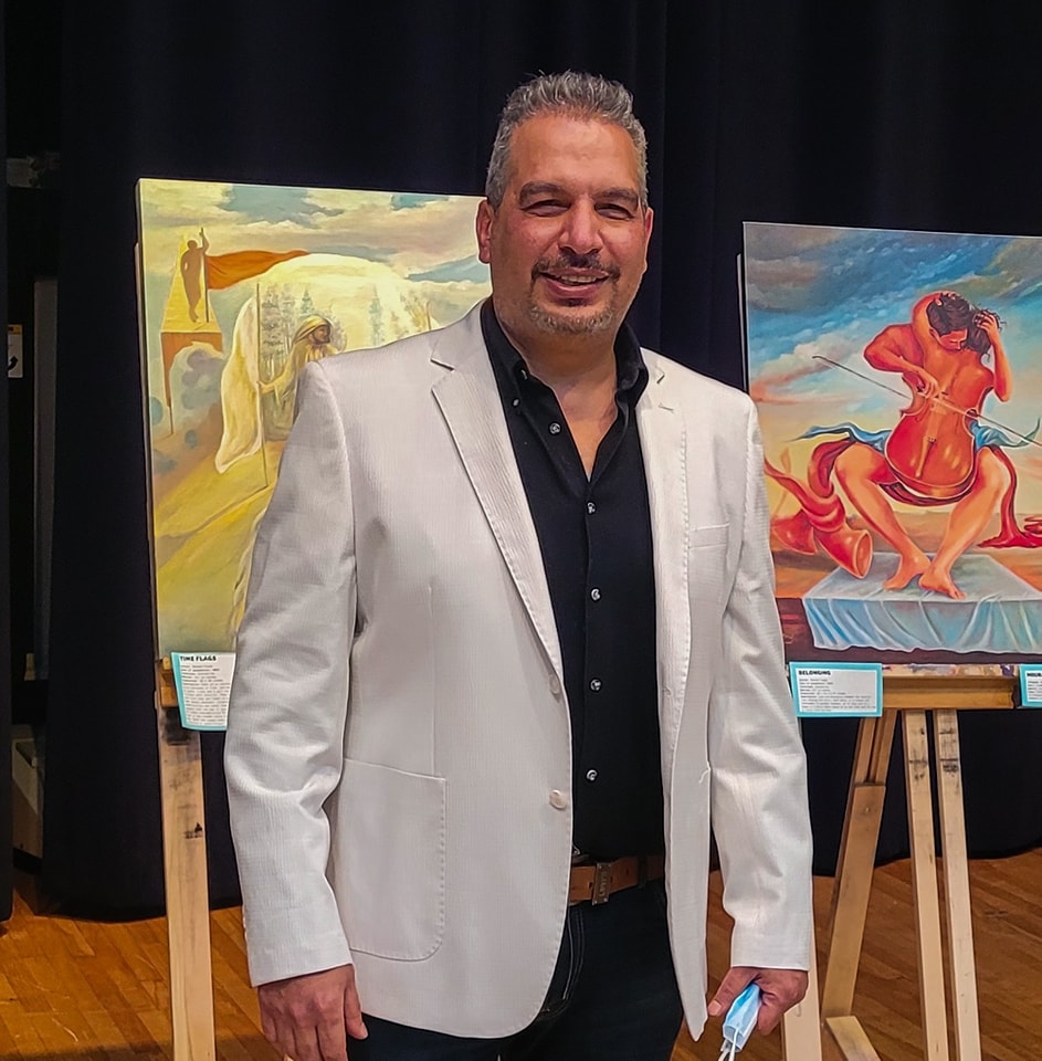 Portrait de Mourad Fouad, artiste peintre