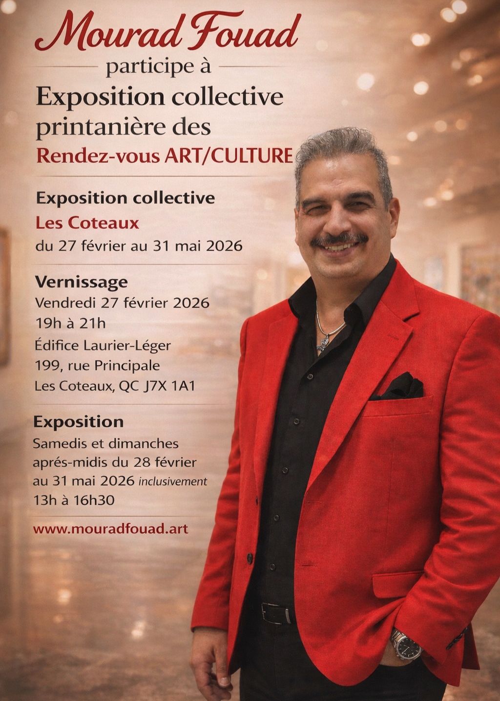 Affiche Exposition collective printanière des Rendez-vous ART/CULTURE